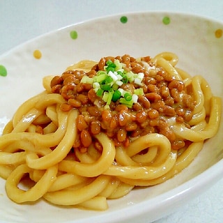 作り方にワザあり☆卵納豆うどん